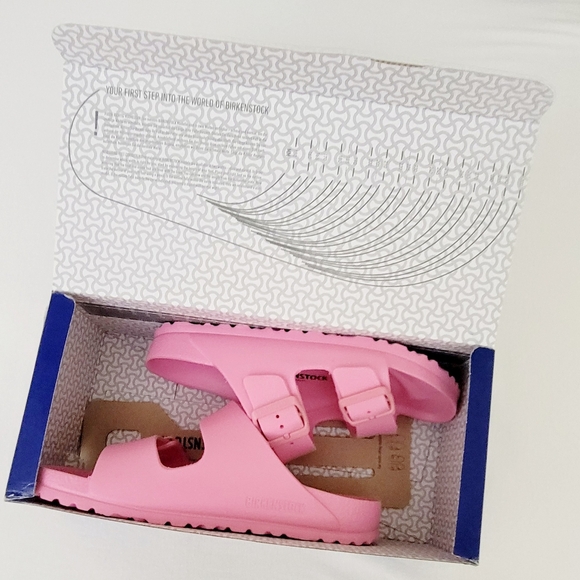 *SOLD* Birkenstock Barbie Arizona Eva Slip-On Pink Sandals Women's Size 37 US 6 - Picture 9 of 16